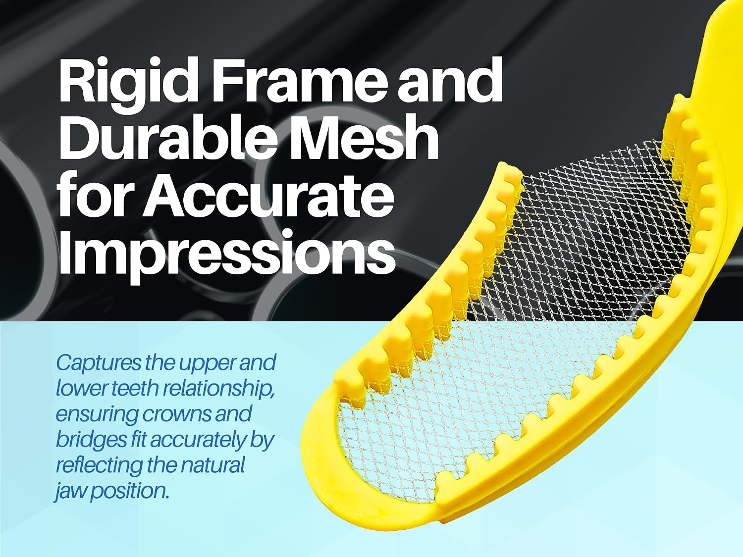 35 Quadrant Dental Bite Registration Impression Trays, Impression Trays for Teeth Molds 1 Box of 35 Bite Trays