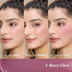 Cool Toned Liquid Blush, Liquid Blush for Cheeks, Berry Glow