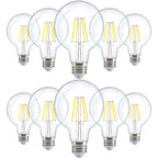 Sunco 10 Pack G25 LED Globe Light Bulbs for Vanity, 5W, 3000K