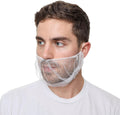 Disposable Honeycomb Nylon Beard Nets | Breathable, Durable | [BLACK | BROWN | WHITE | 18" | 21"]