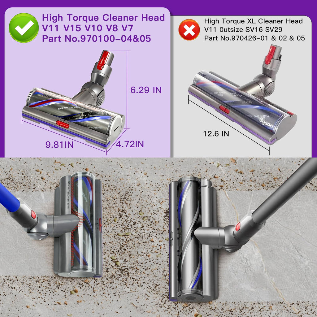 Lemige Upgrade V11 High Torque Cleaner Head Replacement for Dyson V11 V15