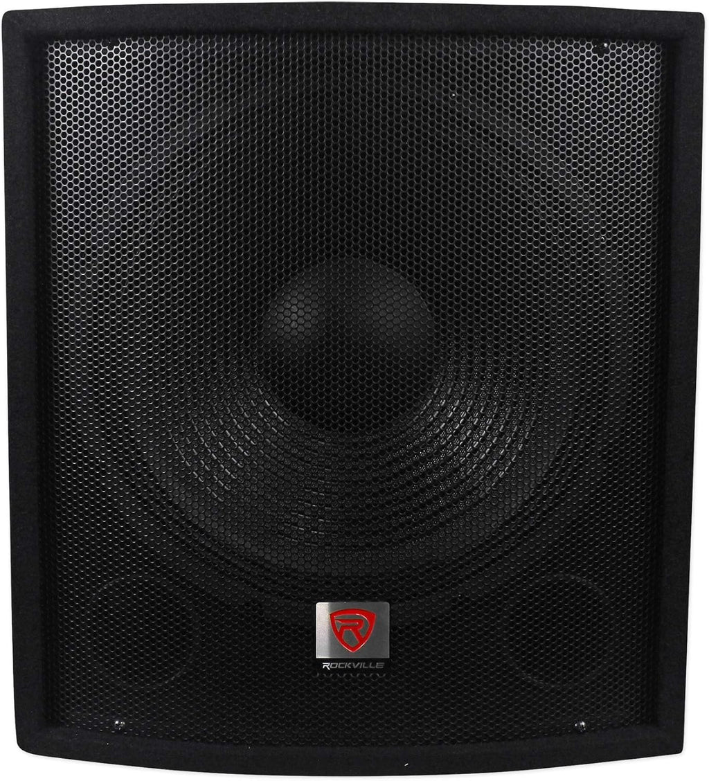 RSG15 15" 3-Way DJ PA Speaker Pair Bundle with SBG1158 Subwoofers | 1500W Peak / 750W RMS Each, 8 Ohm, SpeakON/1/4"