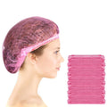 100 Pcs Disposable Hair Caps 21 Inch Bouffant Elastic