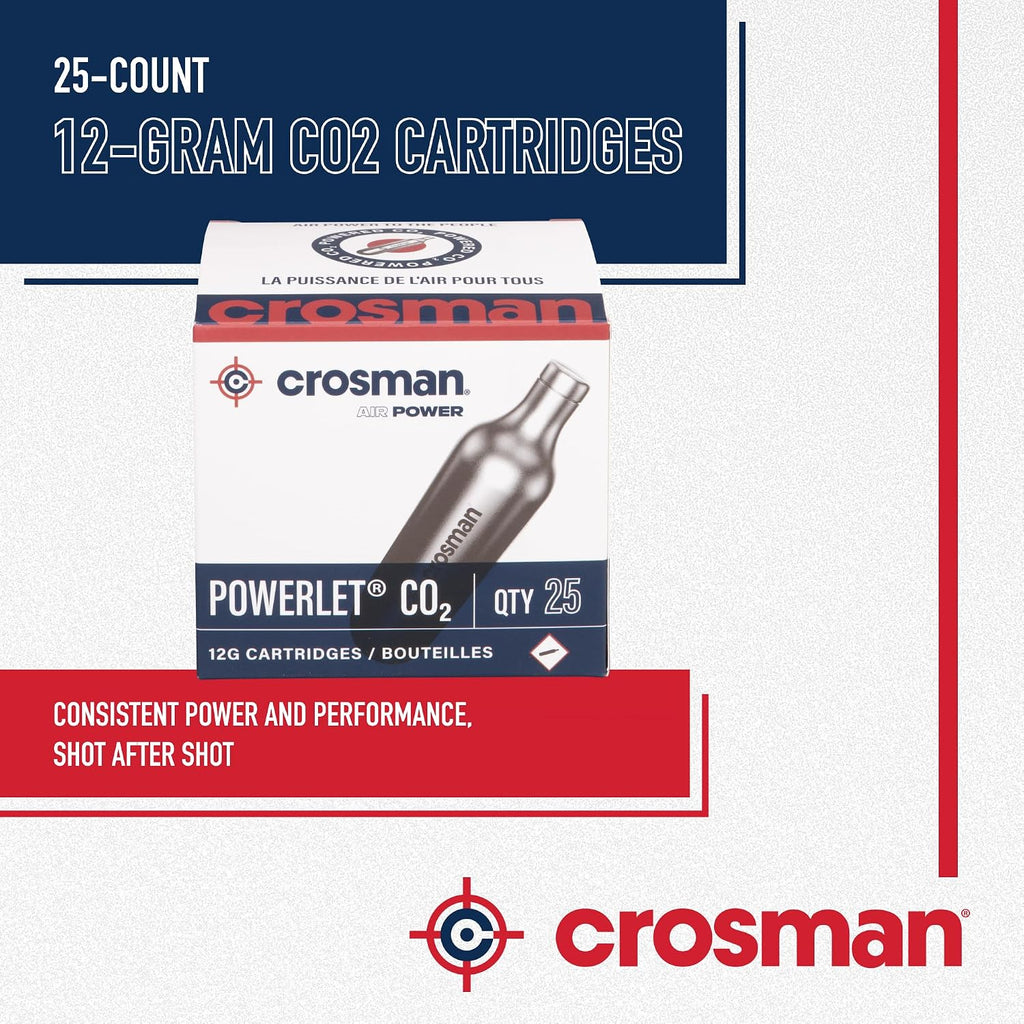 2311-N 25-Count 12-Gram CO2 Cartridges For Air Rifles And Air Pistols | 10-Round Rotary Design - Replacement Magazine
