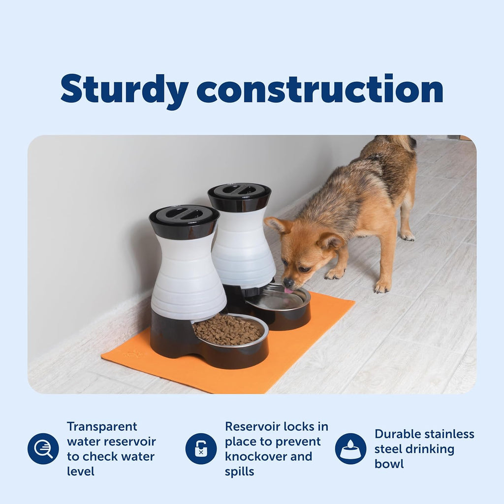 Healthy Pet Water Station - Small, 64 oz Capacity - Gravity Pet Water Fountain, Automatic Cat Water Fountain, Dog