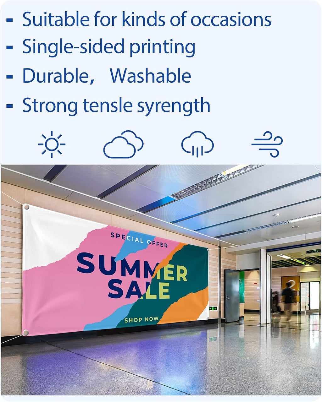 Custom Vinyl Banners and Signs Customize Outdoor, Personalized Banner with Logo Text for Party Birthday, Customized