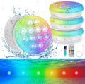 Pool Lights 4 Pack, for Above Ground Pools, Inground Pool | Rechargeable Submersible Pool Lights with Remote, IP68