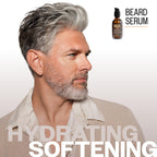 Clean & Fresh Beard Serum, Hydrating, Non-Comedogenic, Natural, Non-Greasy Finish, Light Citrus Mint Scent