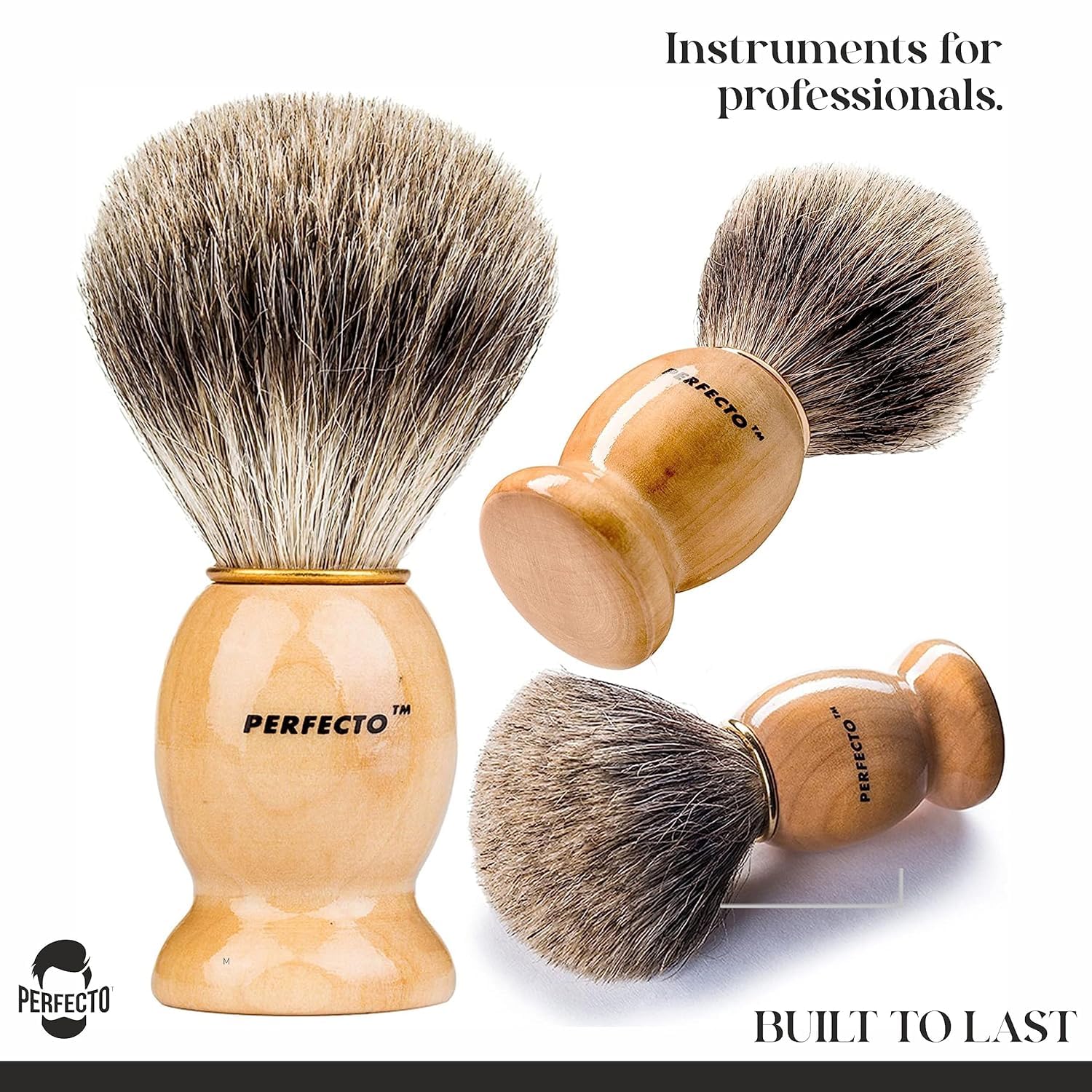 Synthetic Bristles Shaving Brush For Men, Engineered for The Best Shave of Your Life. Shaving Brush - Shave Brush for