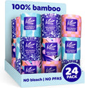 100% Bamboo Organic Chemical-Free Bulk Toilet Paper, Cloud-like Softness, Plant-Based Sustainable Tree-Free Bathroom