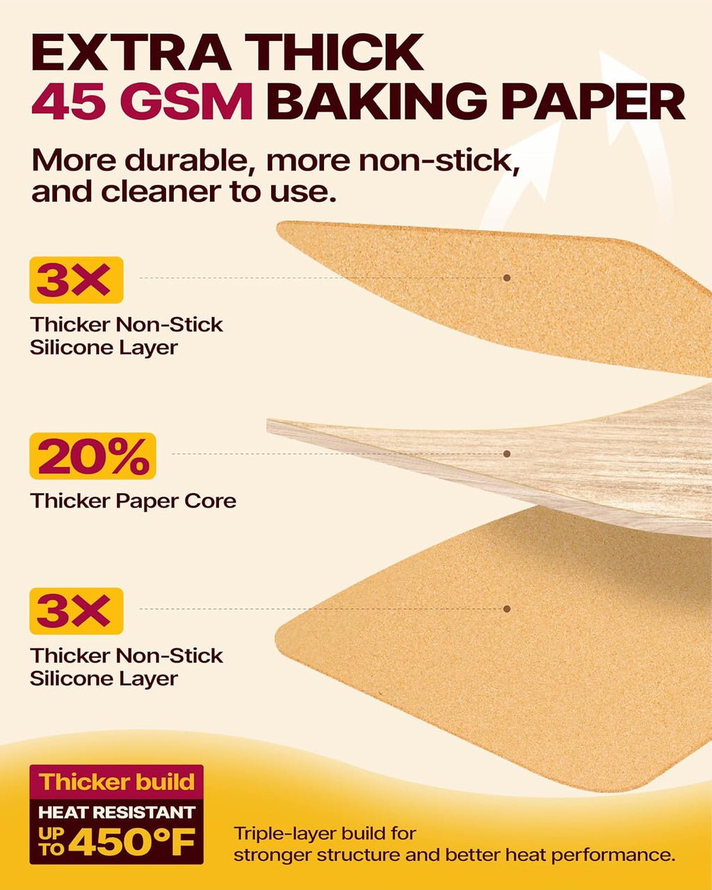 Unbleached Parchment Paper Roll, 12 in x 262 ft, 260 Sq Ft