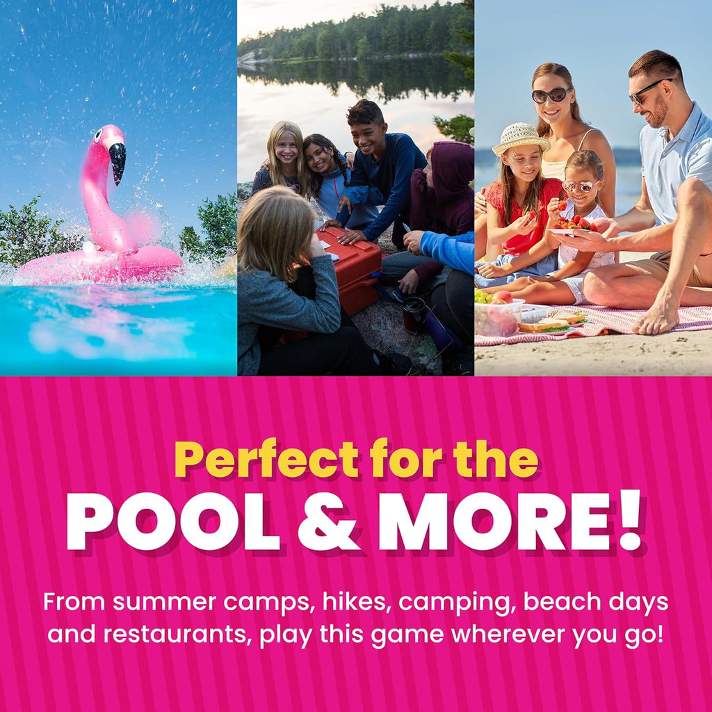 Pool Edition Wildly Entertaining Waterproof Card Game for Outdoor Game Days | Easy to Play with 10 Minute Rounds |
