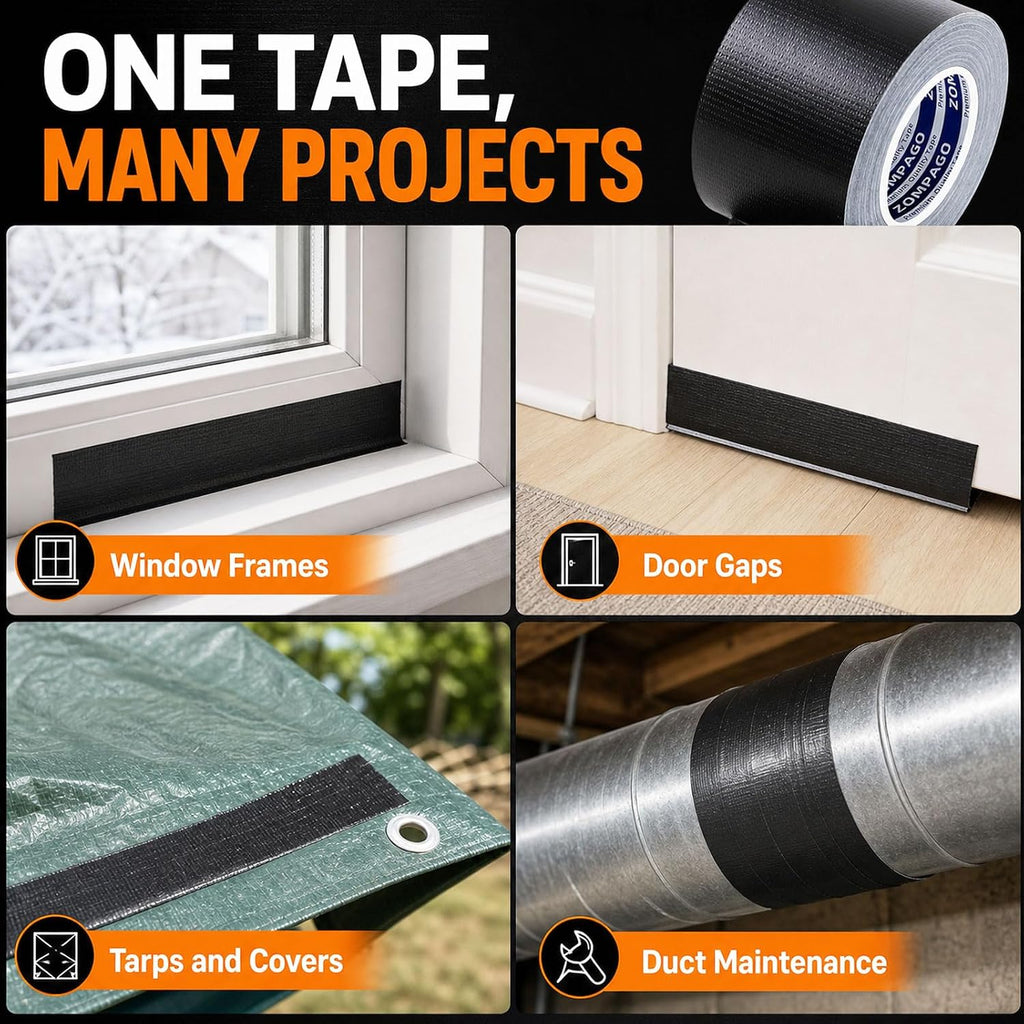 Duct Tape for Window Sealing,Draft Seal Weather Strip 1.8inx33FT