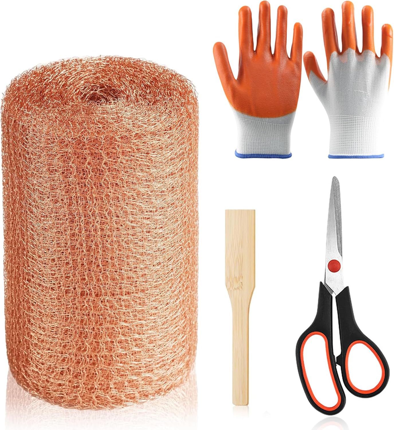 Copper Mesh Rodent Control, 5 in x 50ft Copper Wool for Mice, Rats & Bats | Premium Copper Mesh Roll for Weep Holes