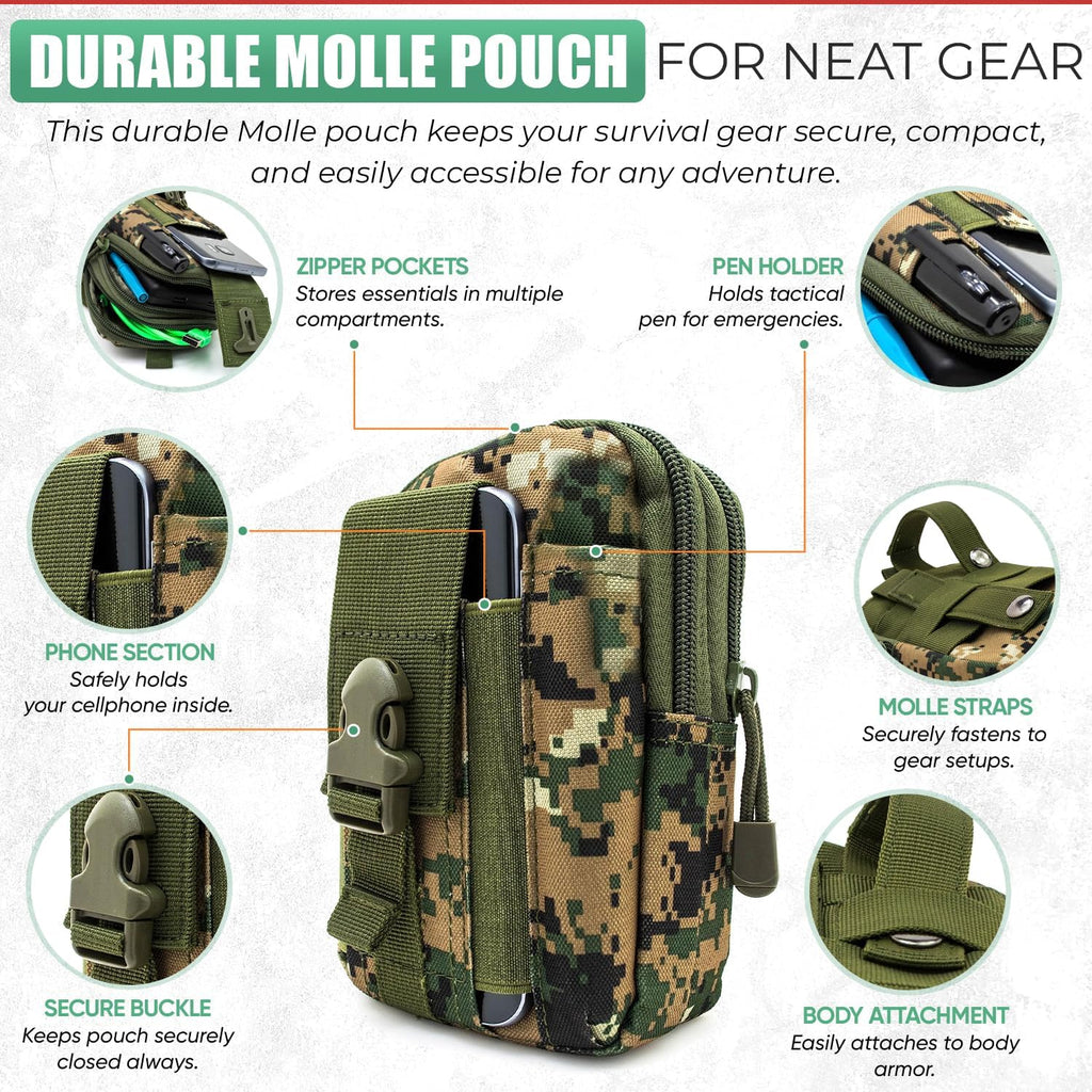 Survival Kit with Emergency Gear for Camping, Hiking & Outdoor Survival
