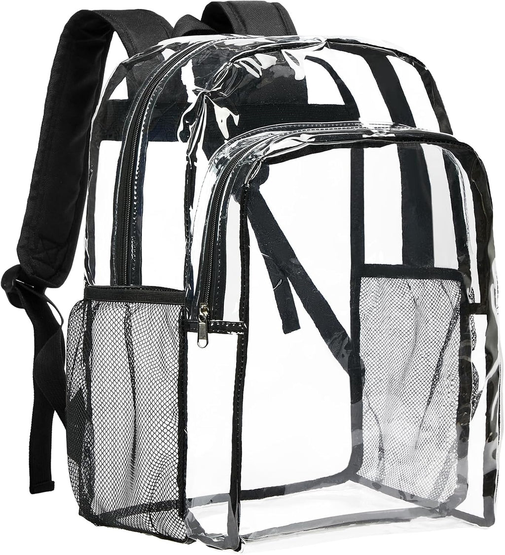 Clear Backpack for School, 16 inch Large Clear Bookbag | Lightweight See Through Backpacks for Girls and Boys