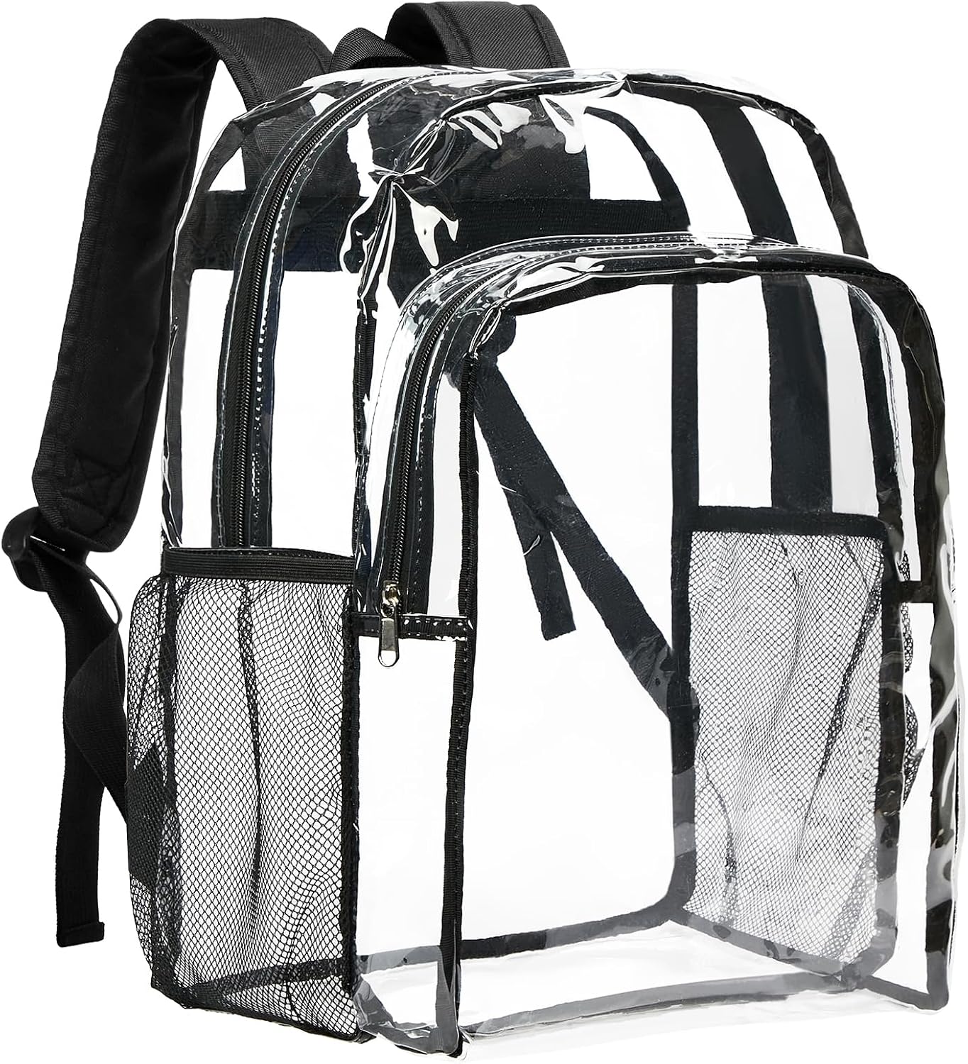 Clear Backpack for School, 16 inch Large Clear Bookbag | Lightweight See Through Backpacks for Girls and Boys