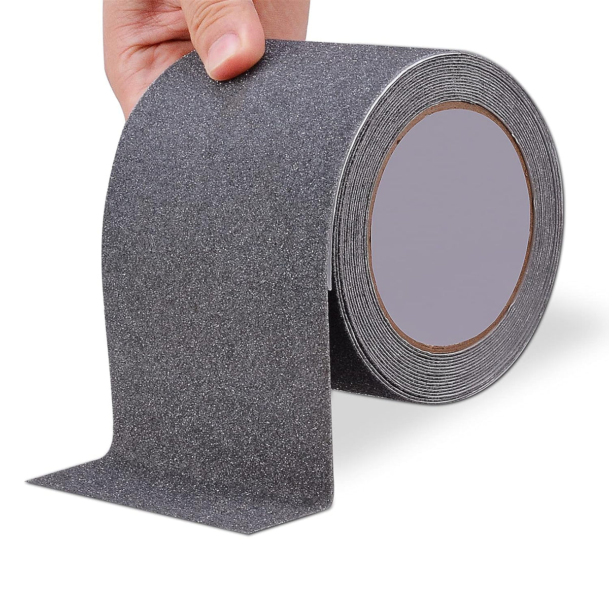 Anti Slip Tape, Waterproof Self Adhesive Grey 4"x32.8Ft Grip Tape