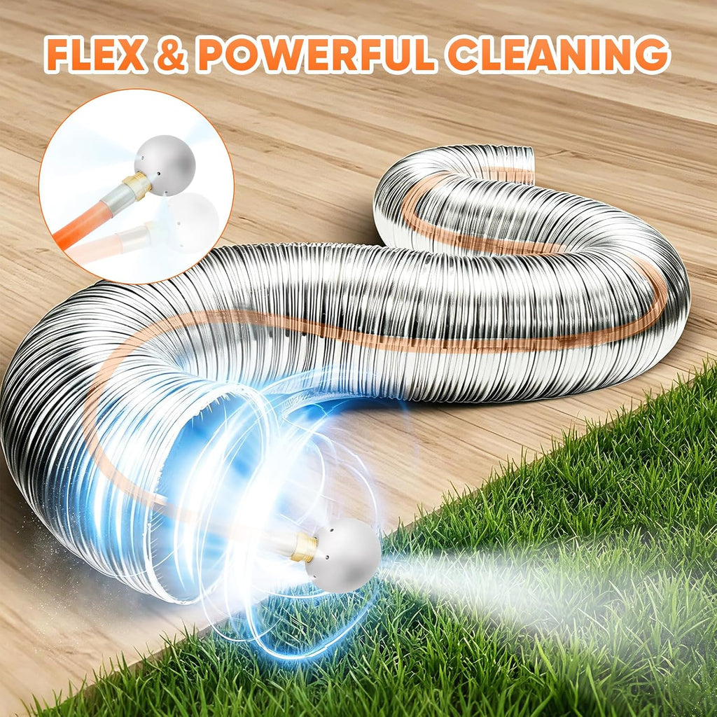 23FT Pneumatic Dryer Vent Cleaner Kit