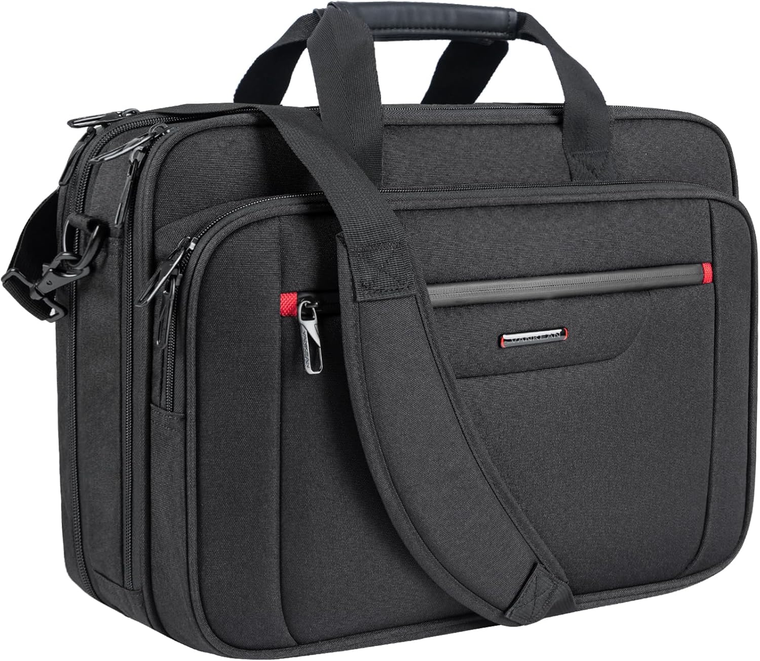 Laptop Briefcase Premium Laptop Case Fits Up to 17.3 Inch Business Shoulder Bag Laptop Expandable Water-Repellent
