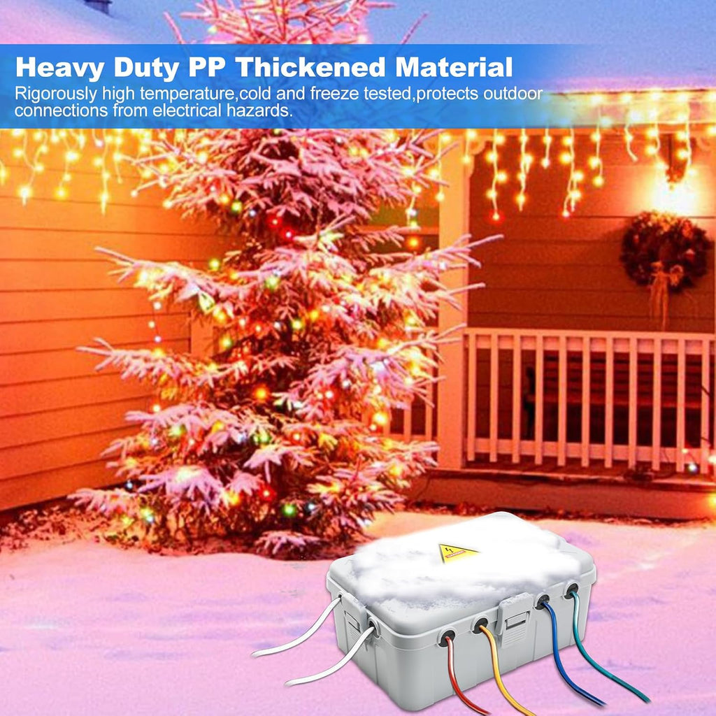 Large Outdoor Electrical Box(12.5x8.5x5inch),IP54 Waterproof Outdoor Outlet Covers,Weatherproof Extension Cord Covers