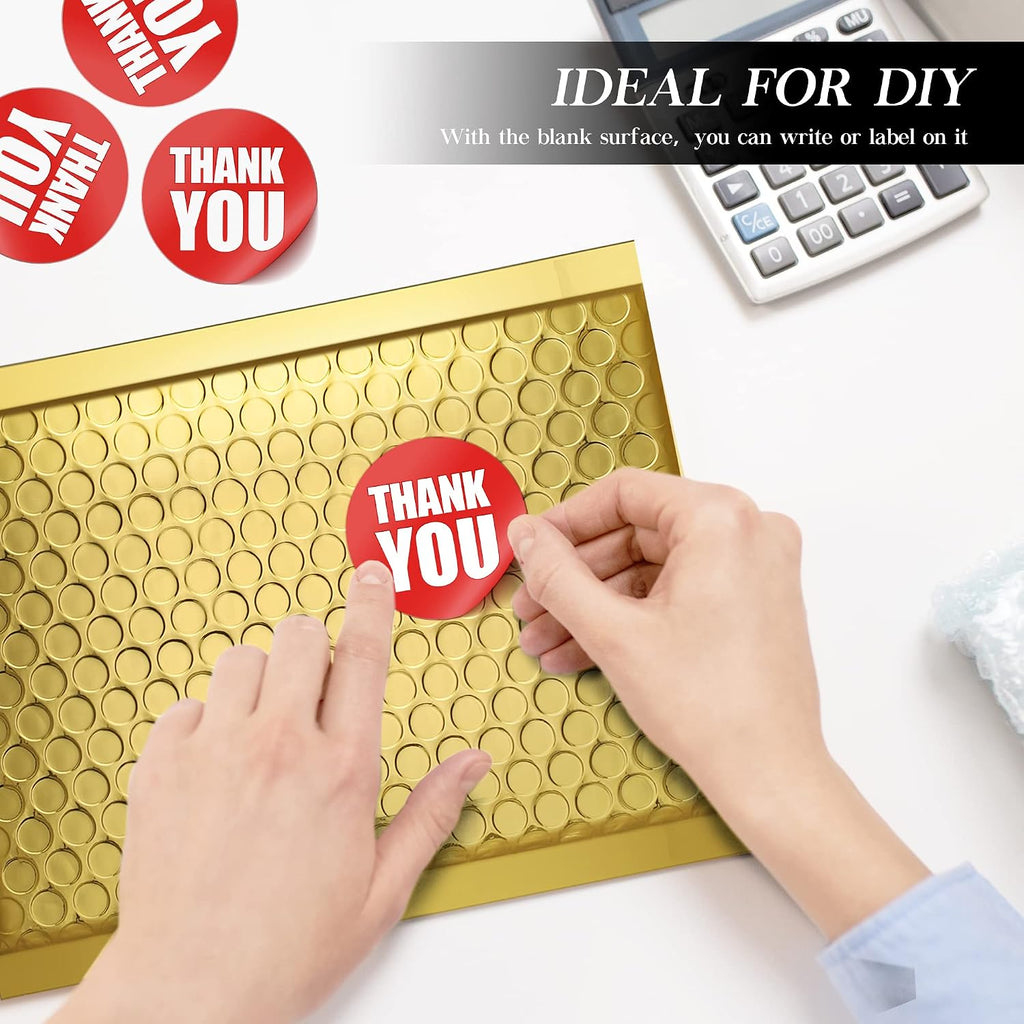 Gold Bubble Mailers 6x10 "50 Pack Durable Metallic Bubble Envelopes