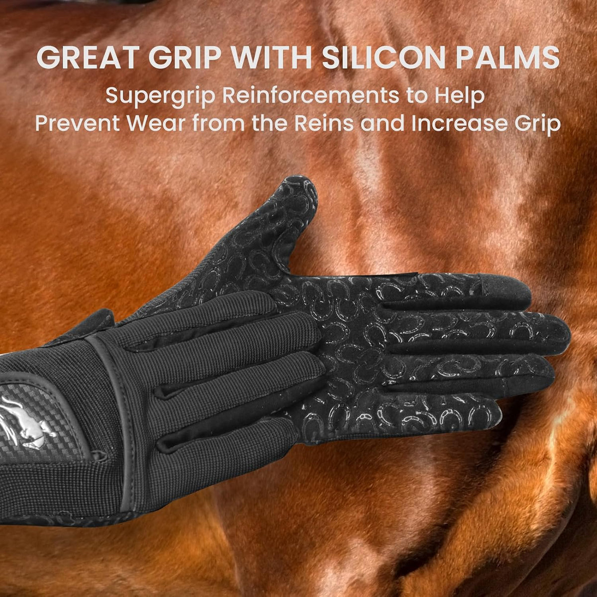 Horse Riding Gloves for Women with Extra Grip