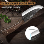 Butcher Knife Set, Sharp Kitchen Knife Set & Roll Bag Gift for Men