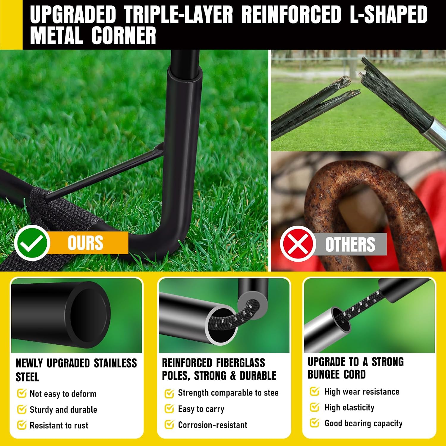 Soccer Goal, Kids Soccer Goals for Backyard Set, Pop Up Soccer Net | 2 Pack Portable Soccer Nets with Soccer Ball