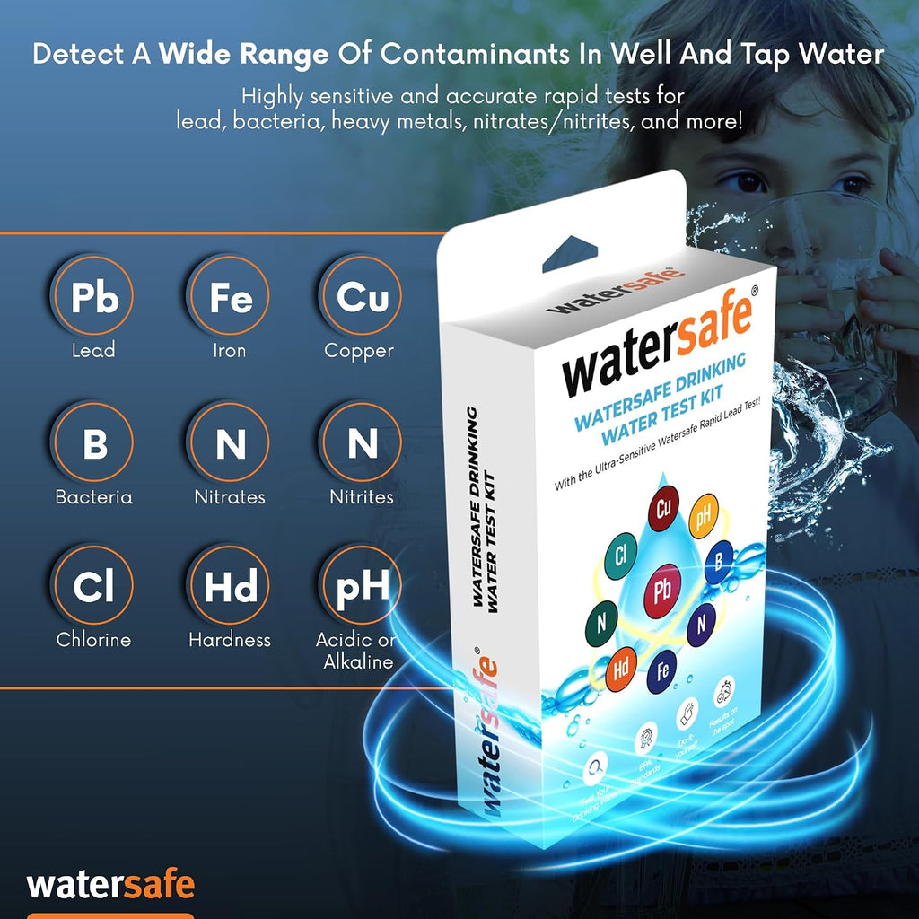 The Original Water Testing Kit for Drinking Water, Well and Tap Water, Sensitive Lead in Water Test, Bacteria