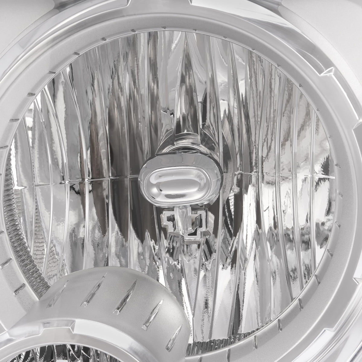 Headlight Assembly w/Fog Light Compatible with 08-12 Jeep Liberty