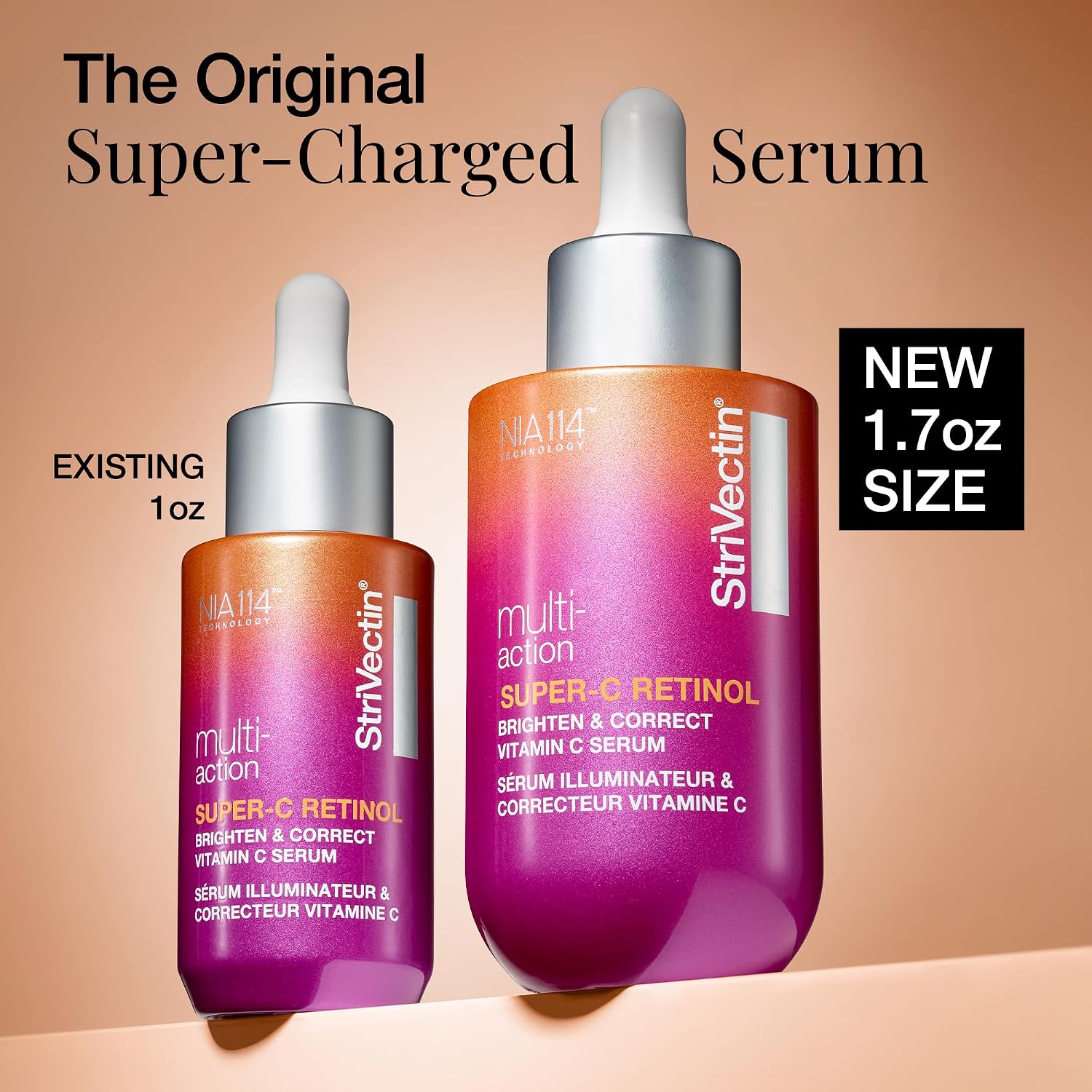 StriVectin Super-C Retinol Brighten & Correct Vitamin C Serum, Antioxidant Face Serum for Uneven Tone, Fine Lines