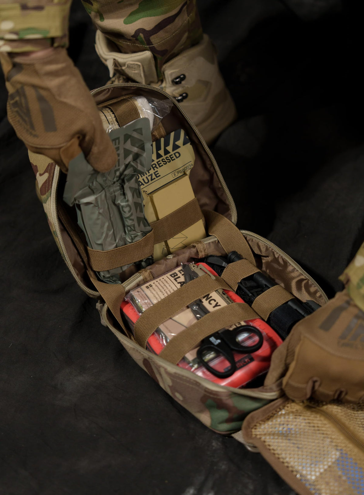 IFAK Trauma Kit Standard with CAT Tourniquet Red