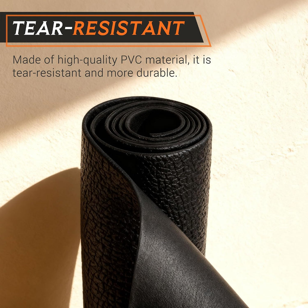 Large Exercise Equipment Mat 96"x38" - Heavy Duty Floor Protection for Treadmill, Bike & Elliptical, 6mm Thick