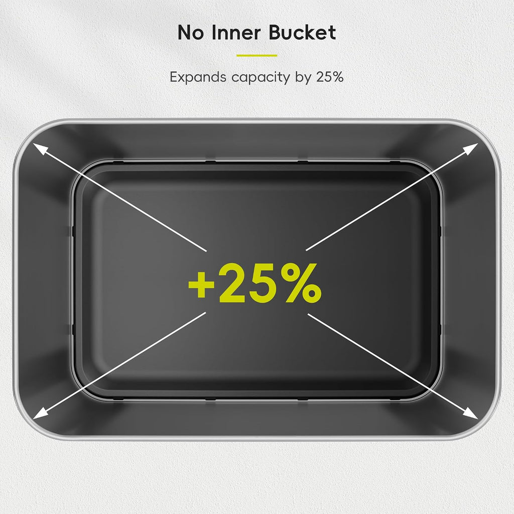 EcoNova 13.2 Gallon/ 50L Automatic Sensor Kitchen Trash Can or Recycling Bin, Stainless Steel Touchless Garbage Bin