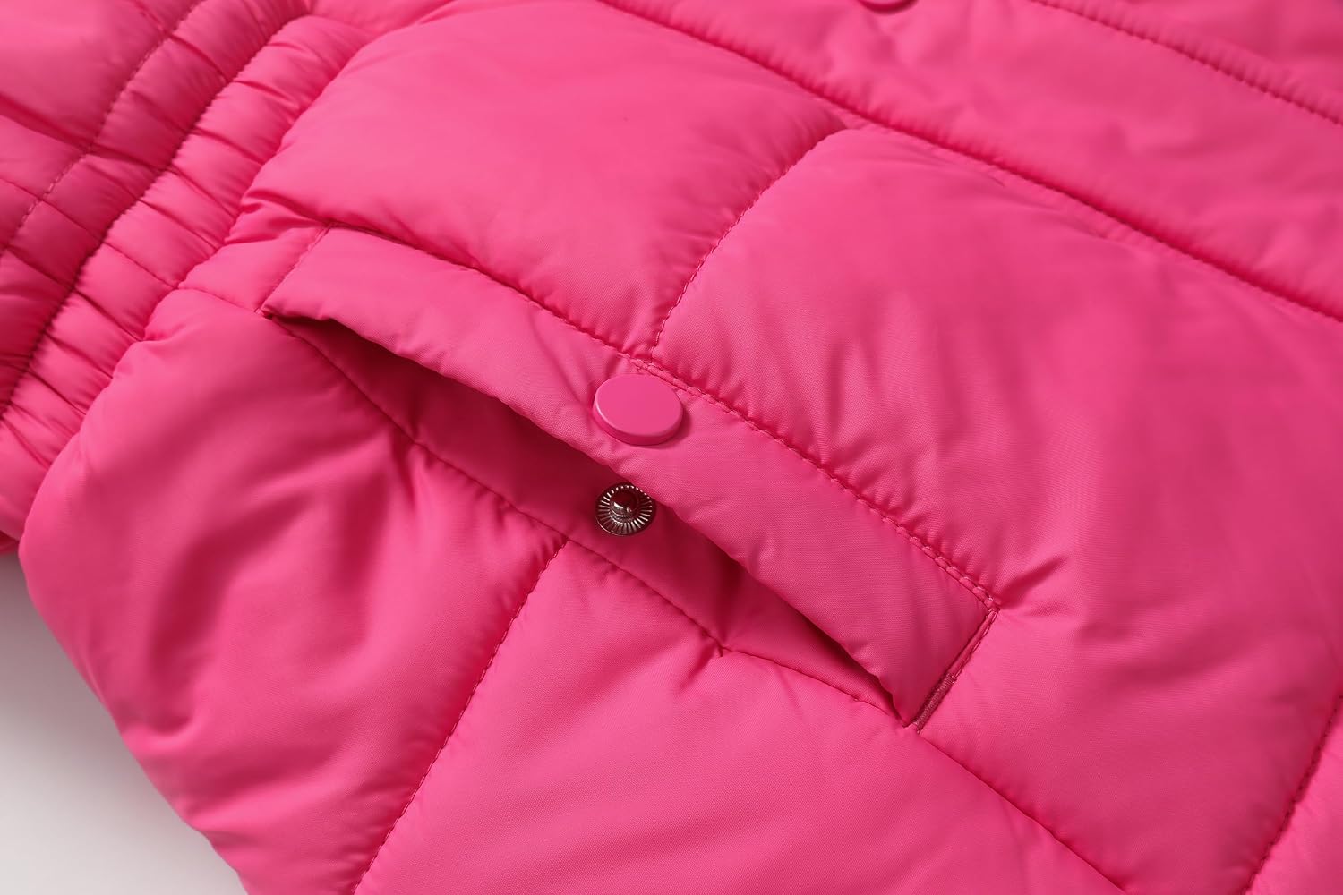 Girls Long Puffer Parka Removable Hood Kid's Winter Jacket Coats | Polyester Insulated Outerwear, Faux Fur Trim Hood
