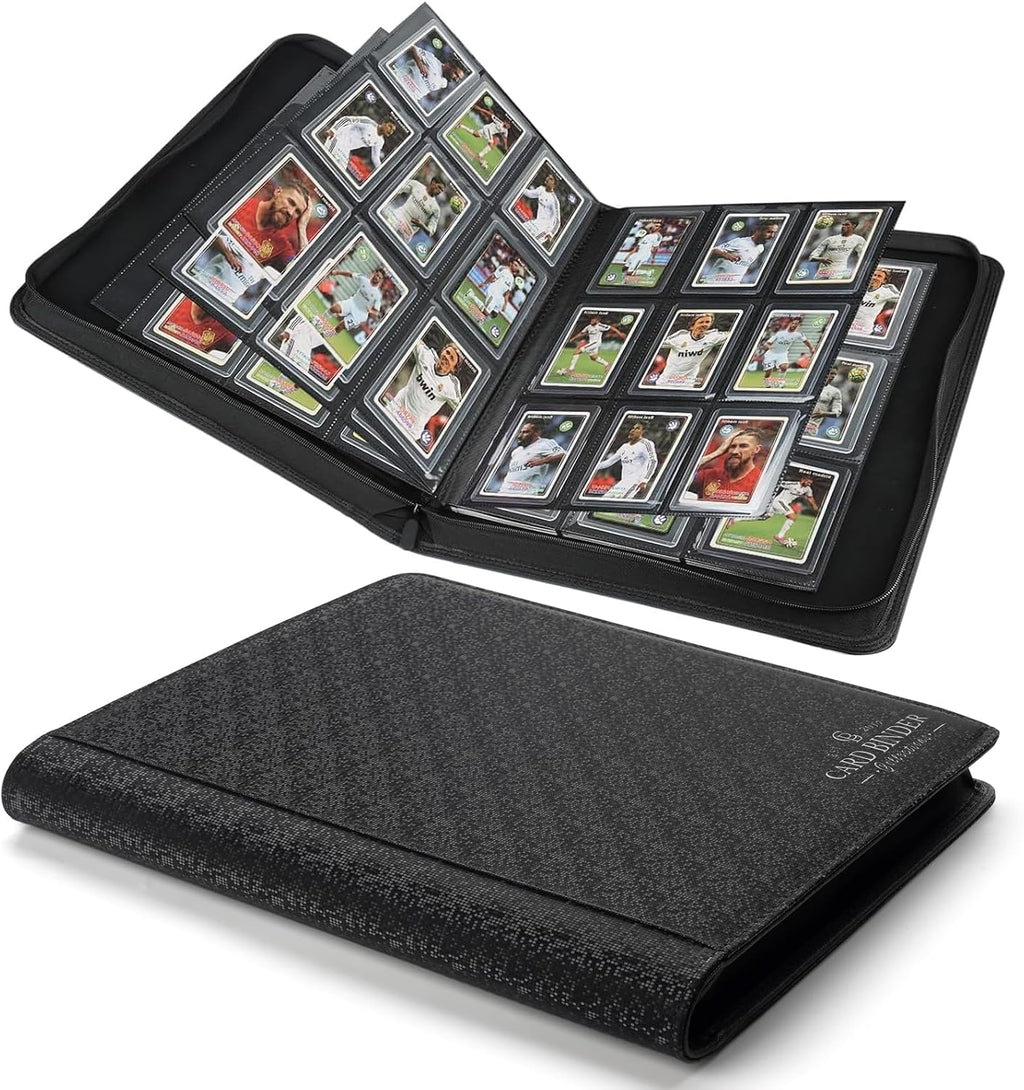 Toploader Binder,Toploader Hard Cases, 9-Pocket Pages Sleeves Hold up 288 Cards.Toploader Card Binder with Sleeves