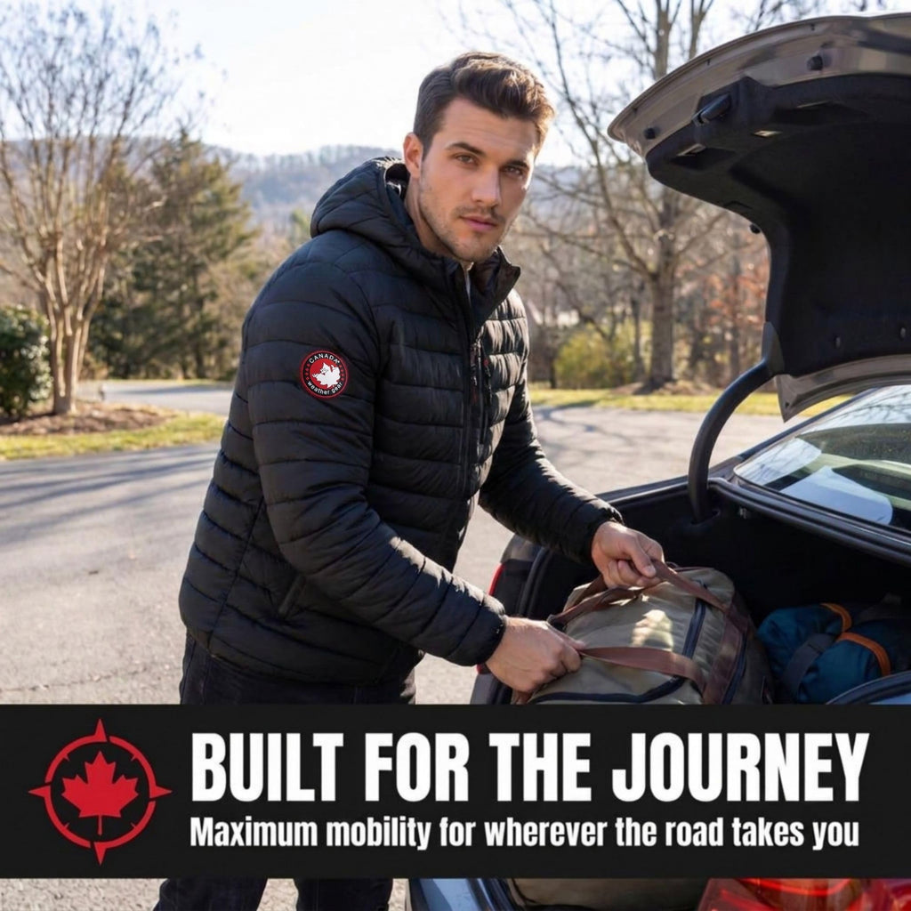 Mens Puffer Jacket - Packable, Lightweight Winter Coat