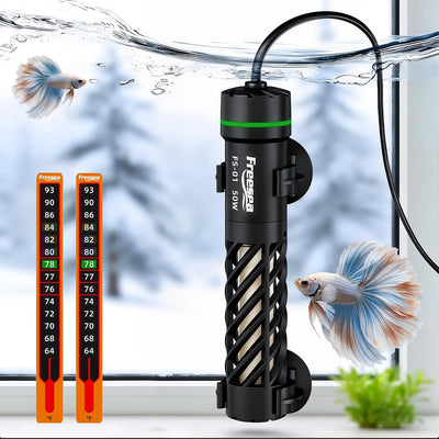Thermostatic Betta Aquarium Heater: 25W for 1-5 Gal - Preset 78°F