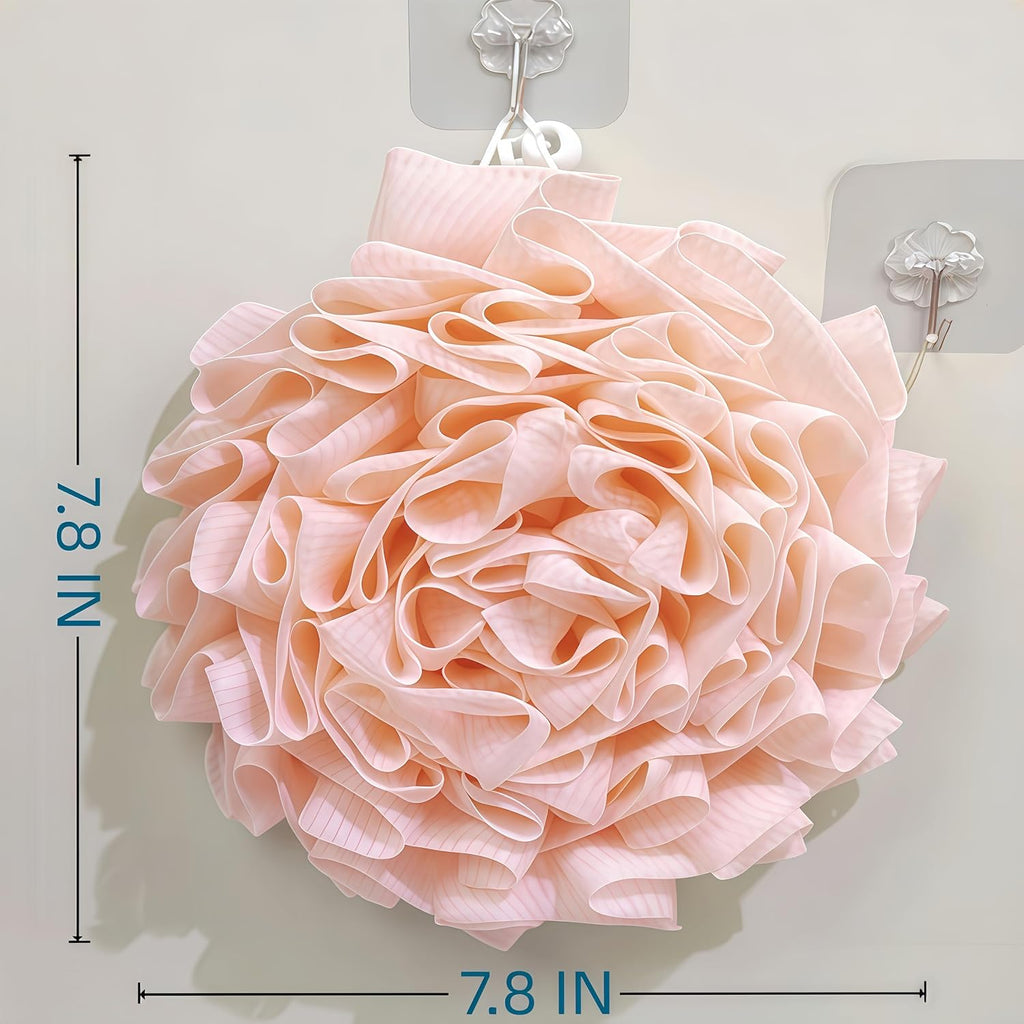 3-Pack Bath Loofah Set with Dual-Sided Shower Puff - Includes Soap Pocket, Hanging Rope, and Gift Box - Loofah for