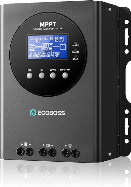 60A MPPT Solar Charge Controller 12V/24V/36V/48V Auto, Max 150V PV Input, LCD Display, Adjustable Parameter Solar