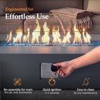 56-inch Outdoor Propane Gas Fire Pit Table, Grey