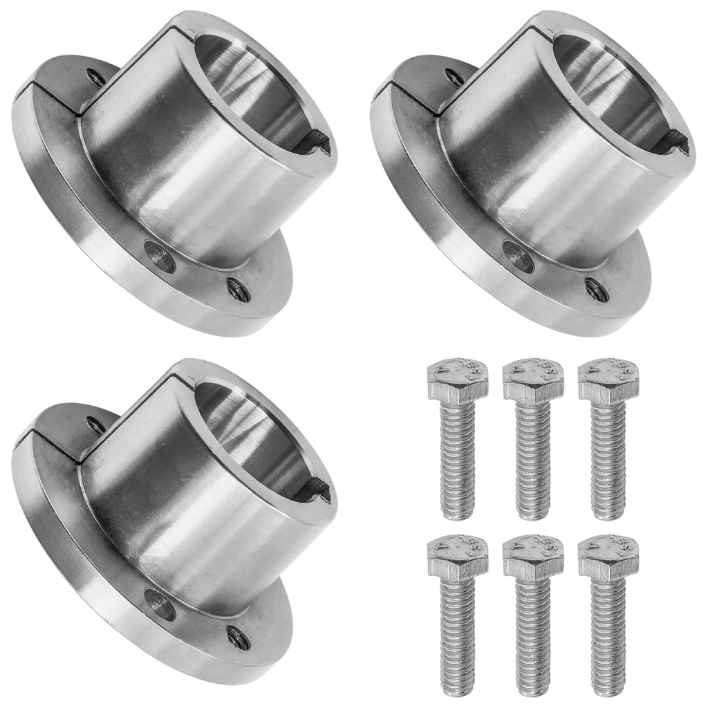 Caltric Deck Spindle Pulley Split Tapered Hub Bushing Compatible with Wright Stand Stander 71460111 x6