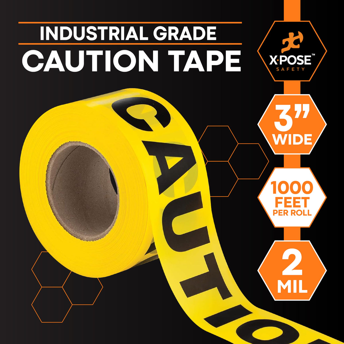 Yellow Caution Tape – (6 Rolls)