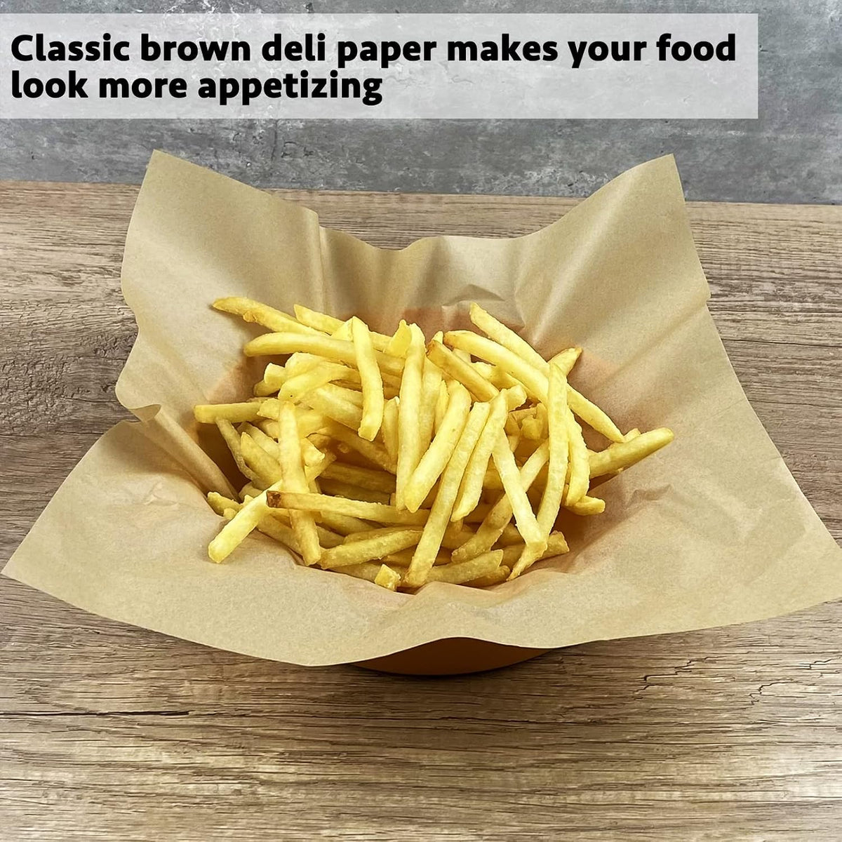 Deli Paper Sheets 12" X 12" 100PK, Grease Proof Sandwich Wrapping Paper