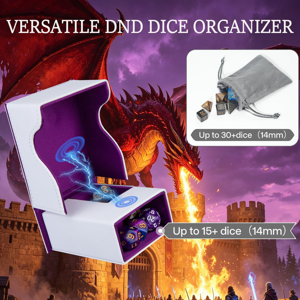 Dice Tower and Tray,Foldable Portable Dice Rolling Tower,Dice Roller Accessory,Classic Board