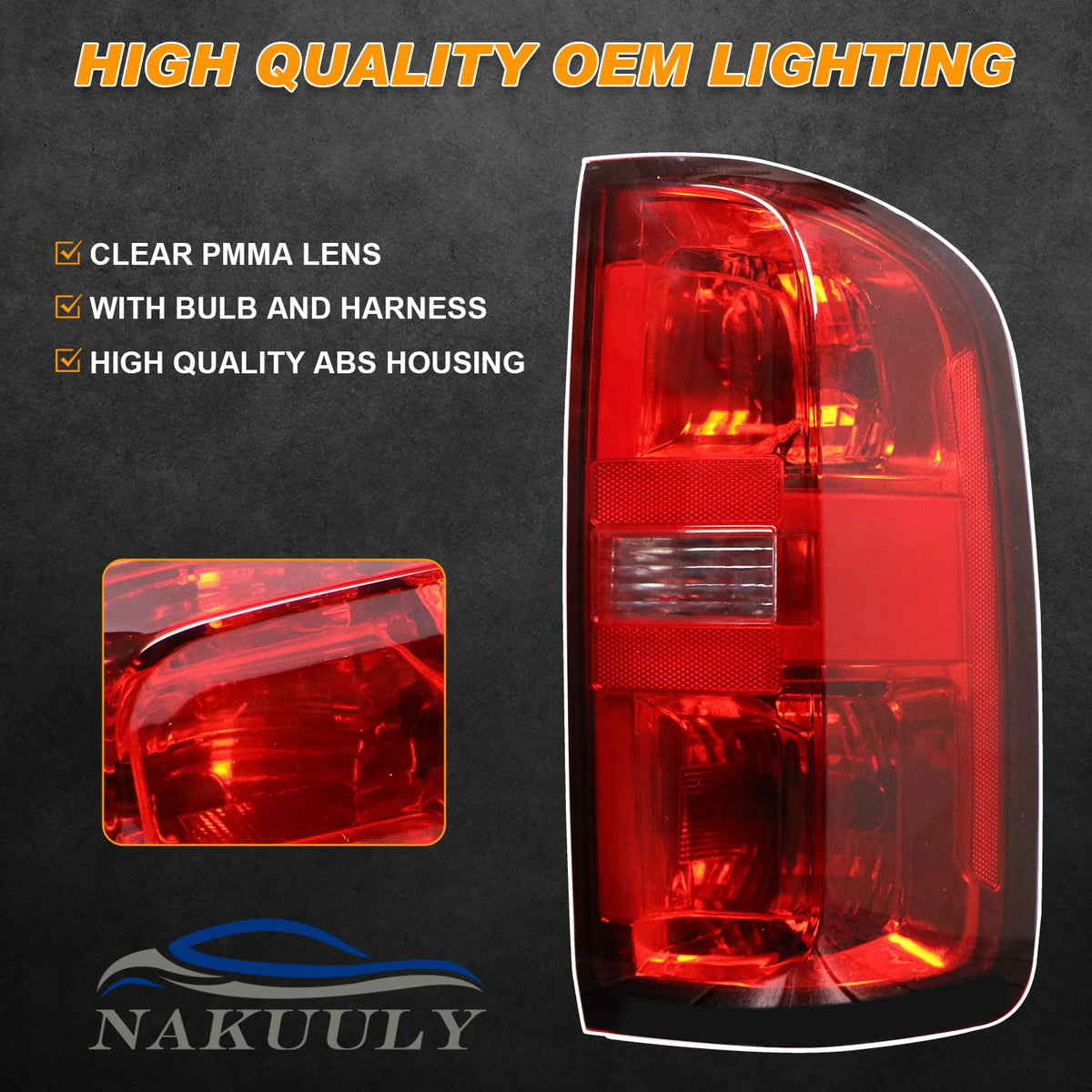 Tail Light Compatible With 2015-2022 Chevy Colorado Right Side