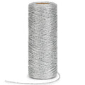 328ft 1mm Metallic Silver Twine for Gift Wrapping