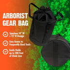 Large Arborist Rope Bag - Bucket Style Storage Bag | Arborist Equipment | Tree Climbing Gear | Heavy Duty Nylon Gear
