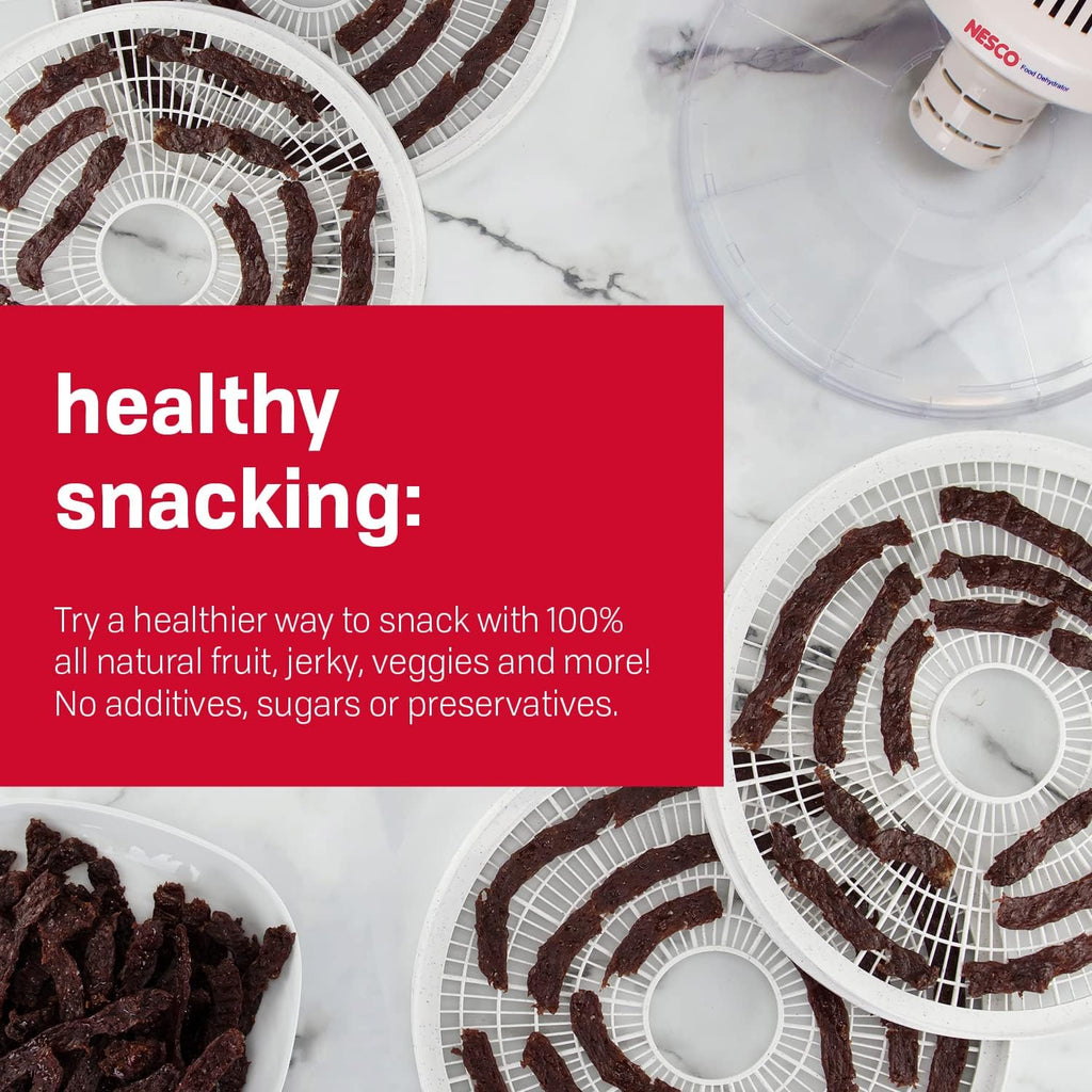 FD-37A Food Dehydrator for Herbs, Fruit, Beef Jerky, 4 Trays, Speckled White